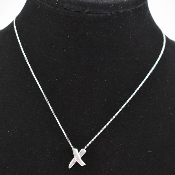 Tiffany & Co. Jewelry Tiffany Co Sterling Silver X Necklace 69
